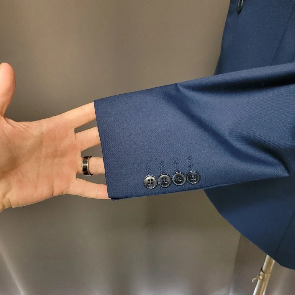 Alain Dupetit Blazer‎ Royal Blue 2-Button Notch Lapel AD-013 38R